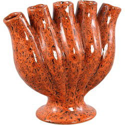 PTMD Vaas Gylian - 28x13x26 cm - Keramiek - Oranje