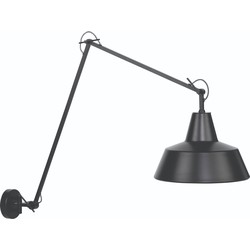 Wandlamp Chicago - Zwart - 130x36x80cm
