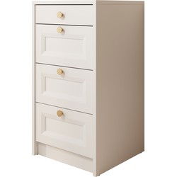 Meubella - Ladekast Rumble - Wit - 40 cm