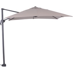 Garden Impressions Hawaii zweefparasol S 250x250 - donker grijs - zand