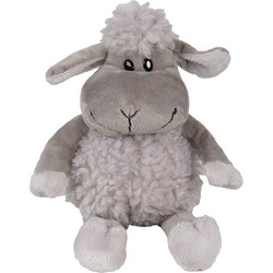 Clayre & Eef Knuffel Schaap 10x15x19 cm Grijs Pluche