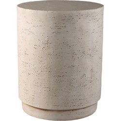 PTMD Chandar Cream MgO Round Side Table