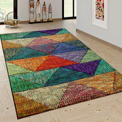 Laagpolig Gabbeh Vloerkleed - Multi - 160x230 cm