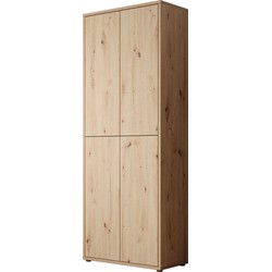 Meubella - Schoenenkast Amber - Eiken - 75 cm