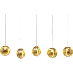 Kare Hanglamp Spool Cinque Gold LED