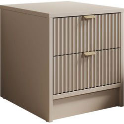 Meubella - Nachtkastje Tavares - Beige - 35 cm
