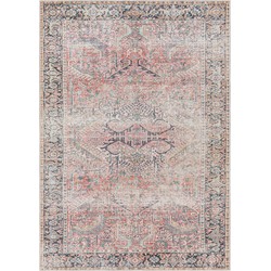 Afwasbaar Vintage Oosters Tapijt ELENA - Roze - 200x275 cm