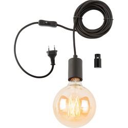 Wandlamp Oslo - Zwart - Ø4cm