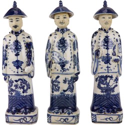 Fine Asianliving Chinese Keizers Porselein Drie Generaties Blauw Wit