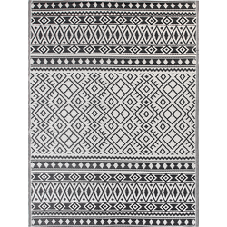 NARLI - Outdoor kleed - Zwart - 180 x 240 cm - Polypropyleen