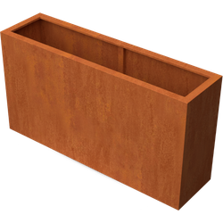 Artesa Rechthoekige plantenbak cortenstaal L150 x B40 x H80 cm