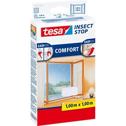 3x Tesa vliegenhor/insectenhor wit 1 x 1 meter - Inzethorren