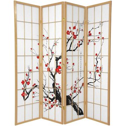 Fine Asianliving Japans Kamerscherm L180xH180cm Shoji Rijstpapier 4