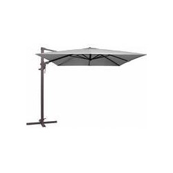 Zweefparasol monaco flex iii 300x300 cm polyester grey grade 6 zonwering