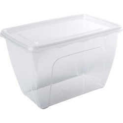 Hega Hogar Vershoudbakje - transparant - 1,5L - 18 x 12 x 12 cm - Vershoudbakjes