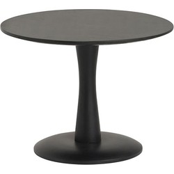 Bijzettafel Ø60, laag, Black