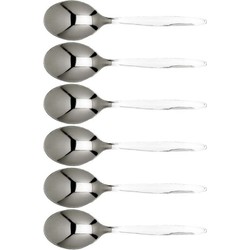 Cosy & Trendy Koffie/theelepeltjes van RVS - set 6x stuks - 13 cm - Theelepels