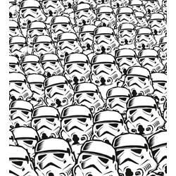 Sanders & Sanders fotobehang Star Wars zwart wit - 250 x 280 cm - 612094