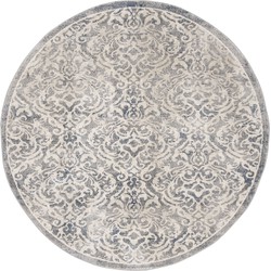 Safavieh Traditional Indoor Woven Area Rug, Brentwood Collection, BNT810, in Light Grey & Blue, 201 X 201 cm