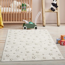 Tapijtenloods Mara Vloerkleed Kinderkamer Creme Laagpolig- 160x230 CM