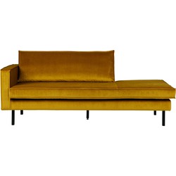 BePureHome Rodeo Daybed Links - Velvet - Oker - 85x203x86