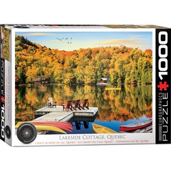 Eurographics Eurographics puzzel Lakeside Cottage Quebec - - 1000 stukjes