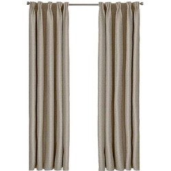 Larson - Luxe geweven blackout gordijn - met haken - 3m x 2.5m - Beige