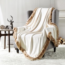 Cozy Bliss Luxury Milky Pluche Plaid Brown 130 x 150 cm
