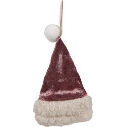 Clayre & Eef Kersthanger Kerstmuts Roze Synthetisch