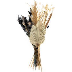 Droogbloemen – Veldboeket – Zwart/wit – Maat M – ↕50 cm