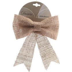 Kerstboom Strik Glitter - Naturel