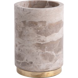 Present Time - Utensil Holder Marble - Bruin