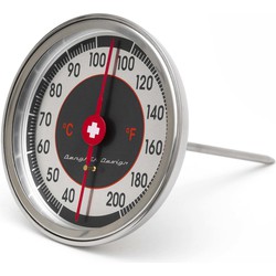 Analoge vleesthermometer / keuken thermometer kunststof 14 cm - Vleesthermometers