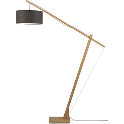 Vloerlamp Montblanc - Bamboe/Donkergrijs - 175x47x207cm