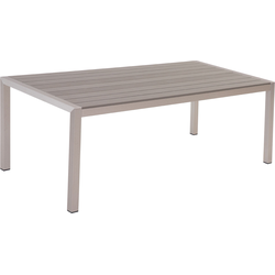 Beliani VERNIO - Tuintafel-Grijs-Aluminium