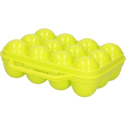 Plasticforte Eierdoos - geel - organizer - 20 x 18 cm - Vershoudbakjes
