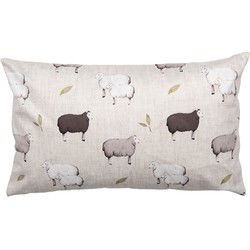 Clayre & Eef Kussenhoes Beige Polyester Schaap