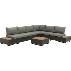 Sens-Line - Diego Loungeset - 7-delig - Bruin/Zwart