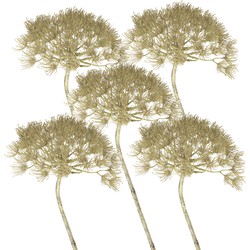 Set van 5x stuks kunst planten Berenklauw 80 cm decoratie - Kunstbloemen