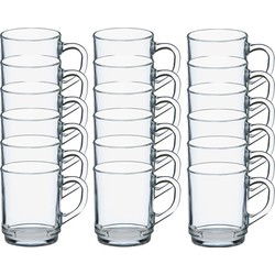 Duralex Theeglazen Versailles - 24x stuks - glas - 260 ml - Koffie- en theeglazen
