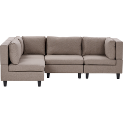 Beliani UNSTAD - Modulaire Sofa-Bruin-Polyester