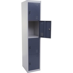Cosmo Casa Locker - Kast - Waardevolle Spullen Locker - Metaal - 180x38x45cm - Antraciet-Grijs