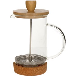 Cafetiere French Press koffiezetter bamboe 350 ml - Cafetiere