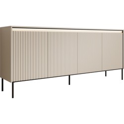 Meubella - Dressoir Timoteo - Beige - 193 cm