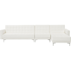 Beliani ABERDEEN - Modulaire Sofa-Wit-Kunstleer