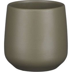 Amber pot rond groen mat h7xd8cm