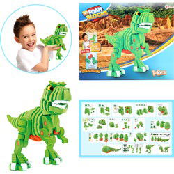 Toi-Toys Knutselpuzzel Dinosaurus 25,8 Cm Groen 104-delig