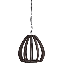 Light & Living - Hanglamp BARSIA - Ø40x42cm - Bruin