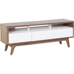 Beliani SYRACUSE - TV-kast-Wit-MDF