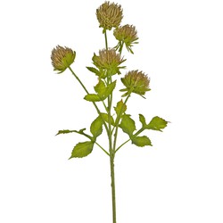 Greenmoods Kunstbloem Distel - Cirsium - Nep plant - 1 Stuk - 66cm - Bruin